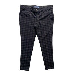 Democracy Ab Technology Capri Pants Size 8 Plaid Stretch Slimming Shaping Skinny